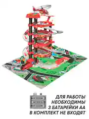 Детская парковка для машинок, гараж с лифтом