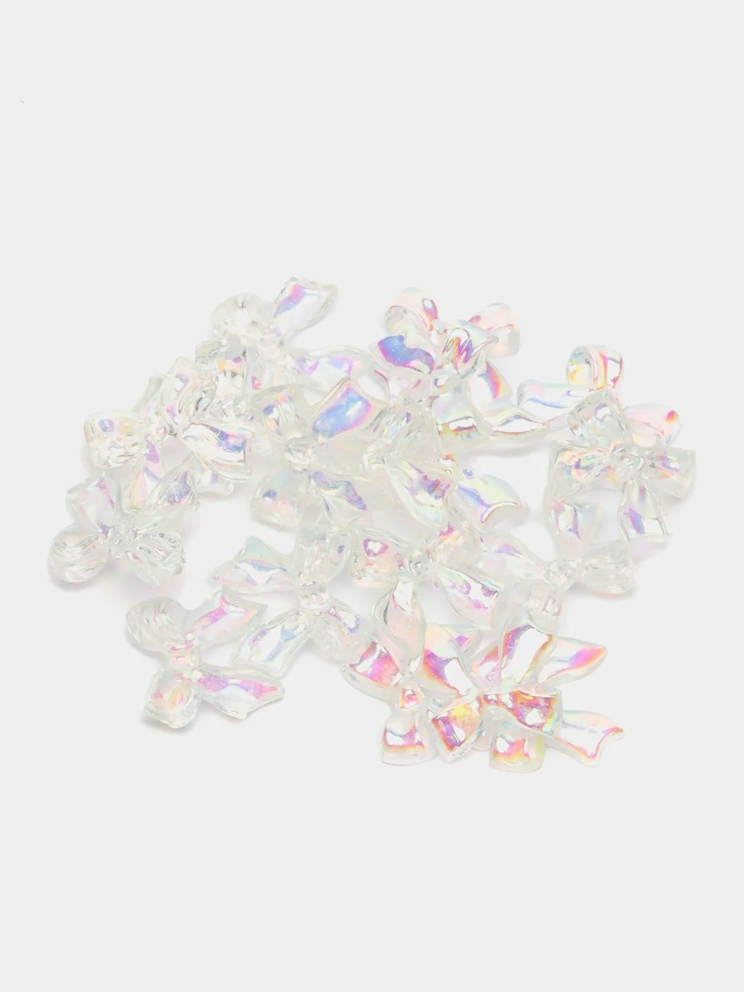 Бежевый меланж объемные фигурки для маникюра / Стразы для 3D дизайна ногтей