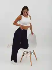 Темно-синий брюки женские