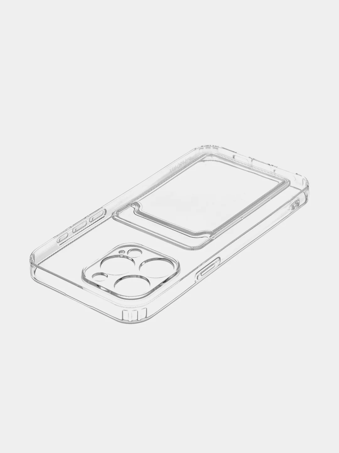 Манго чехол для iPhone 15 Pro Max силиконовый BROSCORP, матовый/ прозрачный, бортик- защита камер