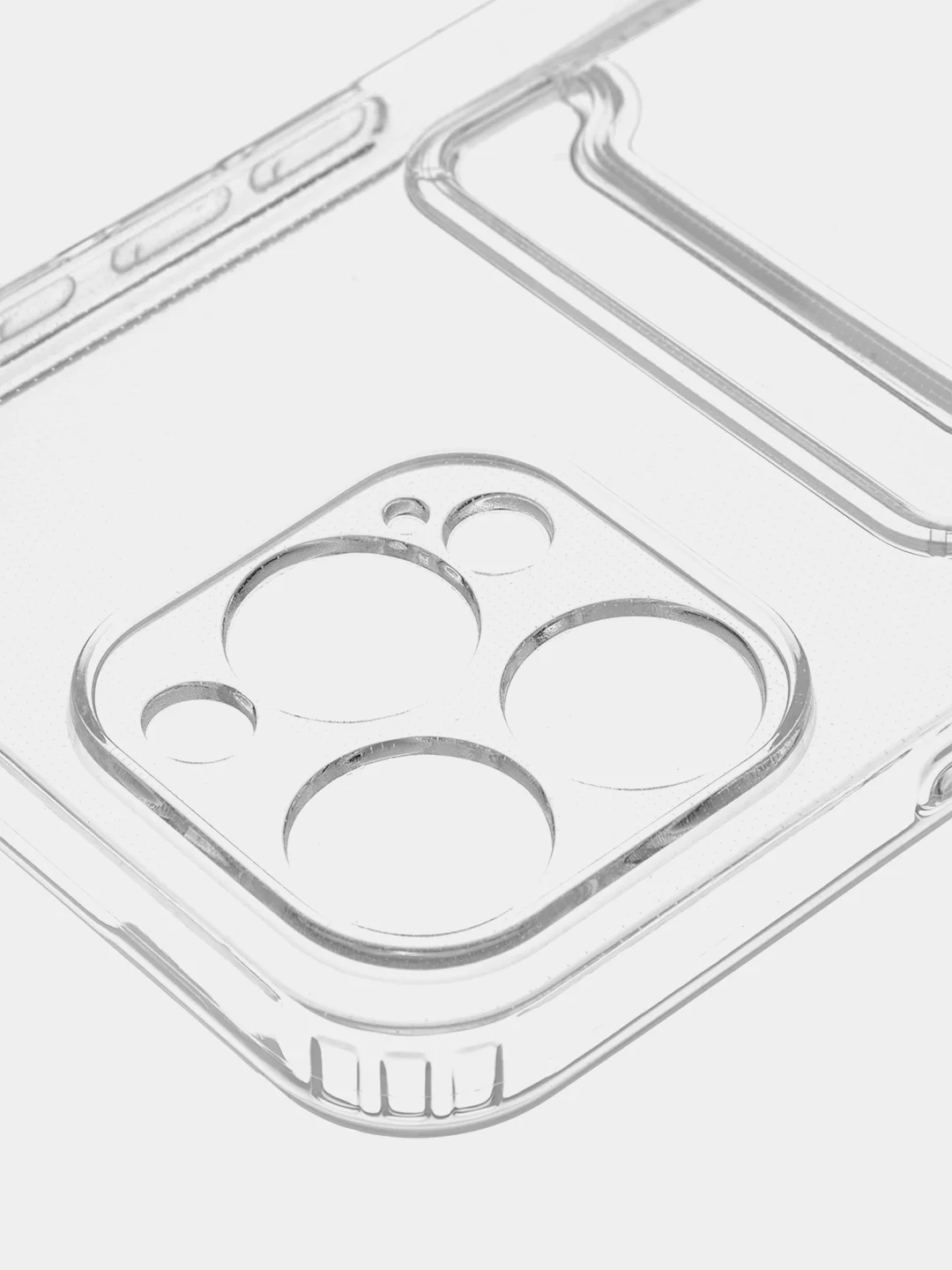 Манго чехол для iPhone 15 Pro Max силиконовый BROSCORP, матовый/ прозрачный, бортик- защита камер