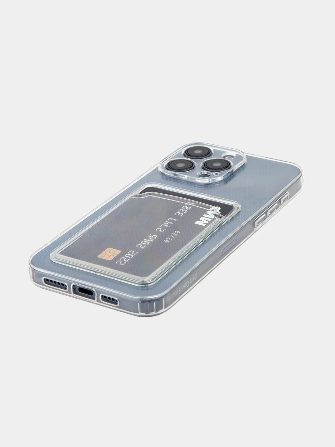 Манго чехол для iPhone 15 Pro Max силиконовый BROSCORP, матовый/ прозрачный, бортик- защита камер