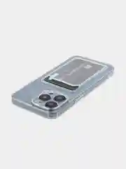 Манго чехол для iPhone 15 Pro Max силиконовый BROSCORP, матовый/ прозрачный, бортик- защита камер