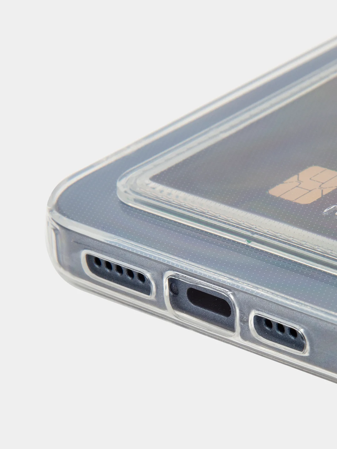 Манго чехол для iPhone 15 Pro Max силиконовый BROSCORP, матовый/ прозрачный, бортик- защита камер