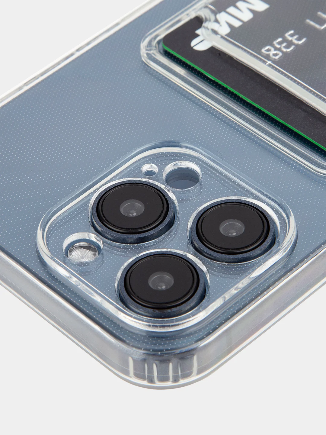 Манго чехол для iPhone 15 Pro Max силиконовый BROSCORP, матовый/ прозрачный, бортик- защита камер