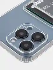 Манго чехол для iPhone 15 Pro Max силиконовый BROSCORP, матовый/ прозрачный, бортик- защита камер