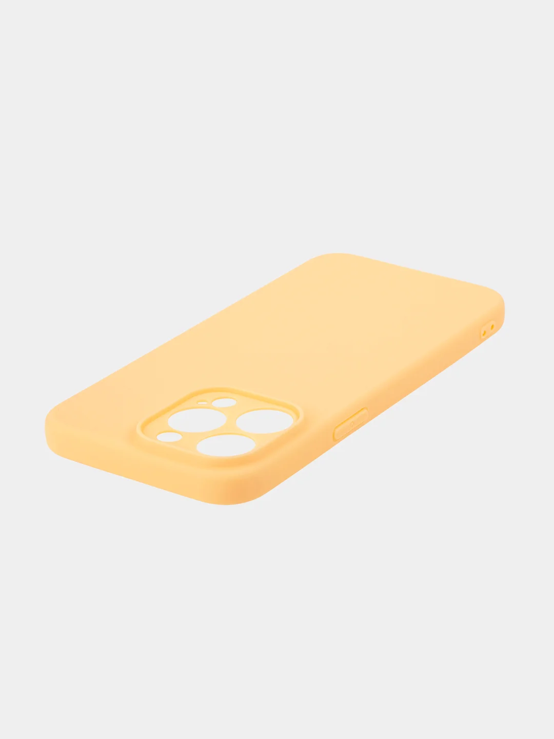 Манго чехол для iPhone 15 Pro Max силиконовый BROSCORP, матовый/ прозрачный, бортик- защита камер
