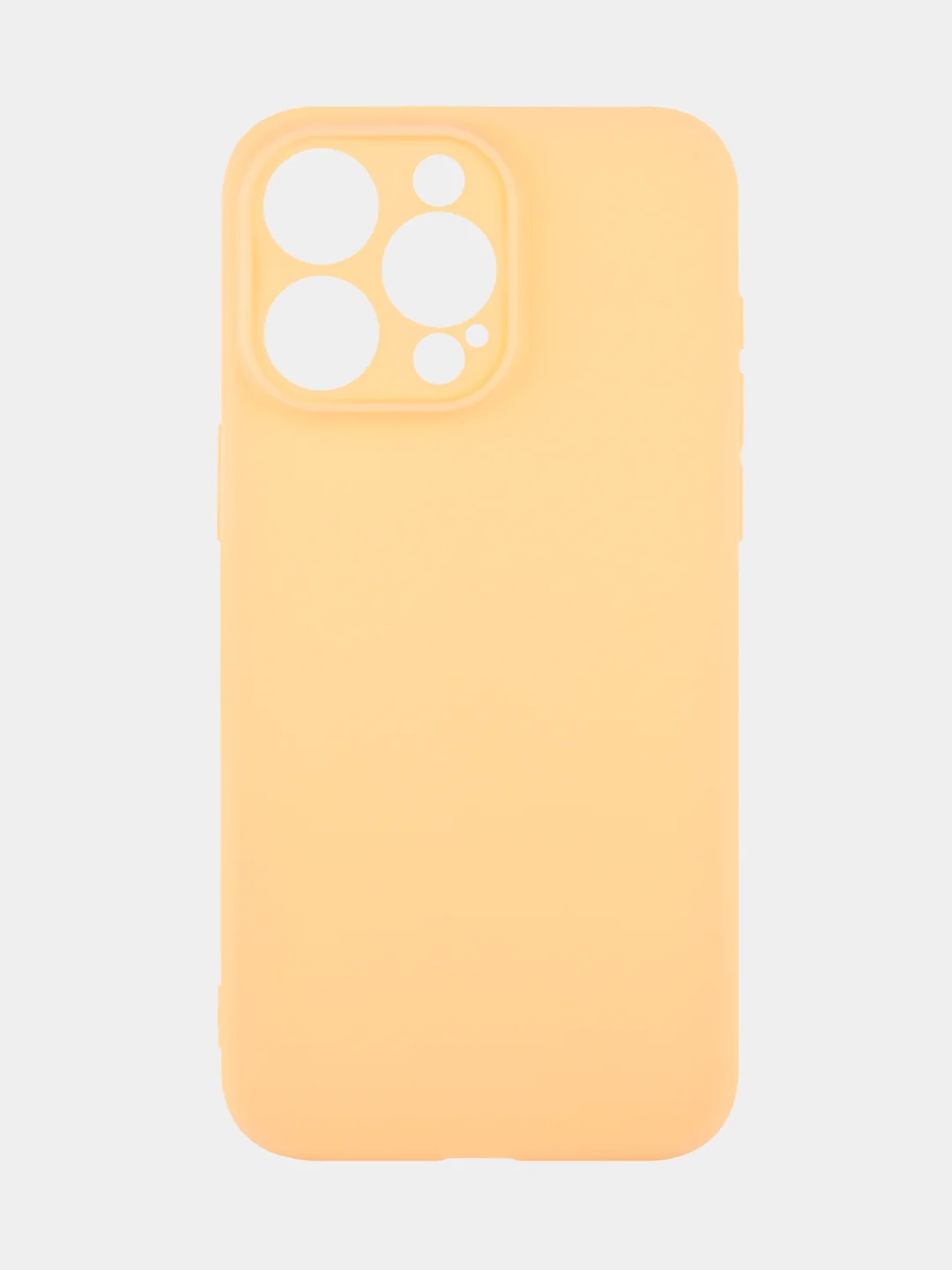 Манго чехол для iPhone 15 Pro Max силиконовый BROSCORP, матовый/ прозрачный, бортик- защита камер
