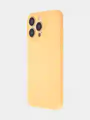 Манго чехол для iPhone 15 Pro Max силиконовый BROSCORP, матовый/ прозрачный, бортик- защита камер