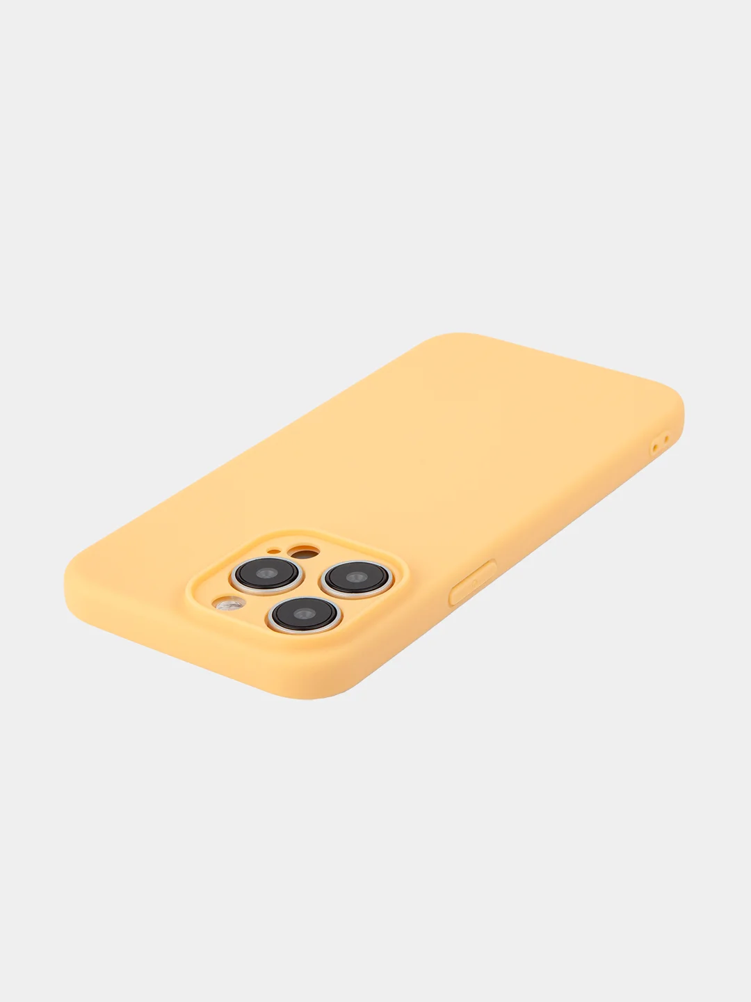 Манго чехол для iPhone 15 Pro Max силиконовый BROSCORP, матовый/ прозрачный, бортик- защита камер