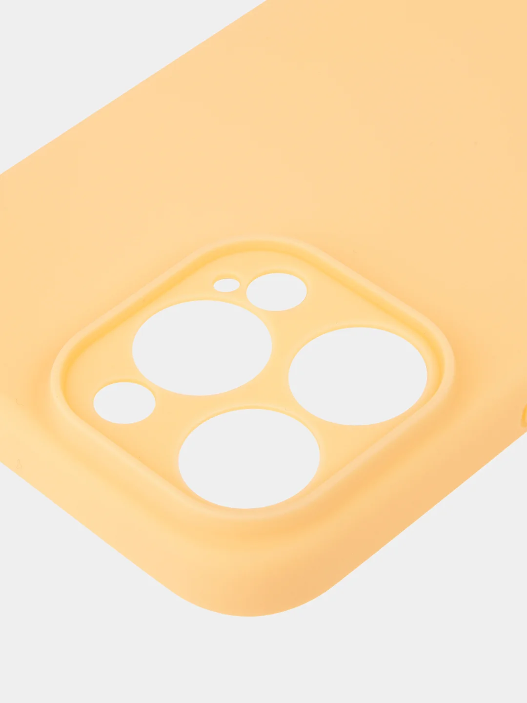 Манго чехол для iPhone 15 Pro Max силиконовый BROSCORP, матовый/ прозрачный, бортик- защита камер