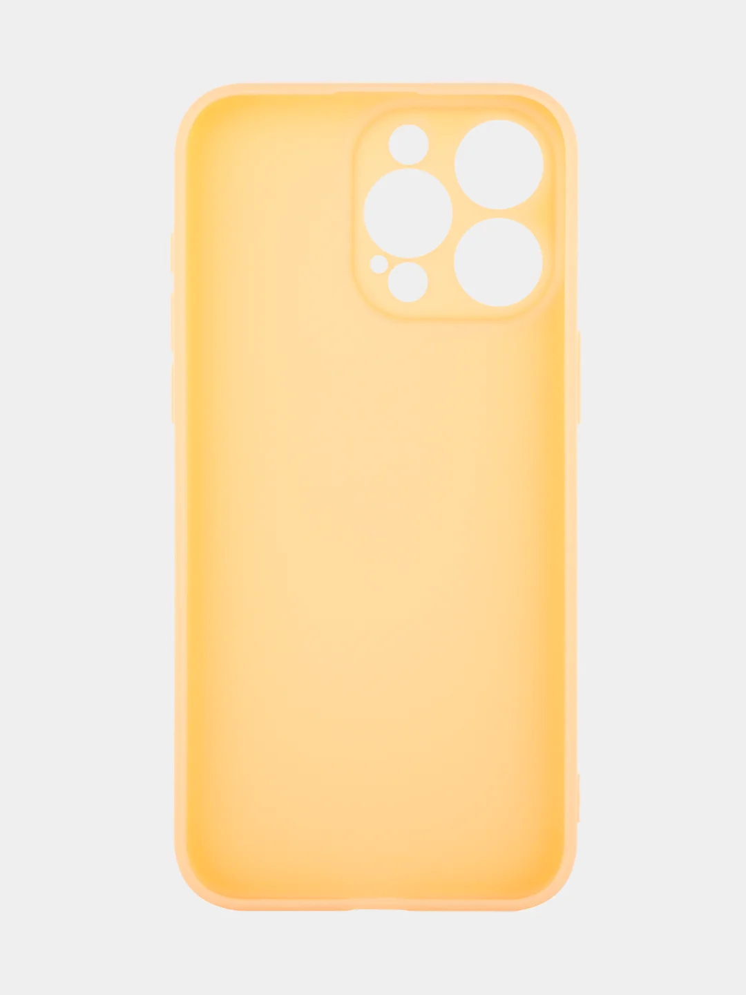 Манго чехол для iPhone 15 Pro Max силиконовый BROSCORP, матовый/ прозрачный, бортик- защита камер