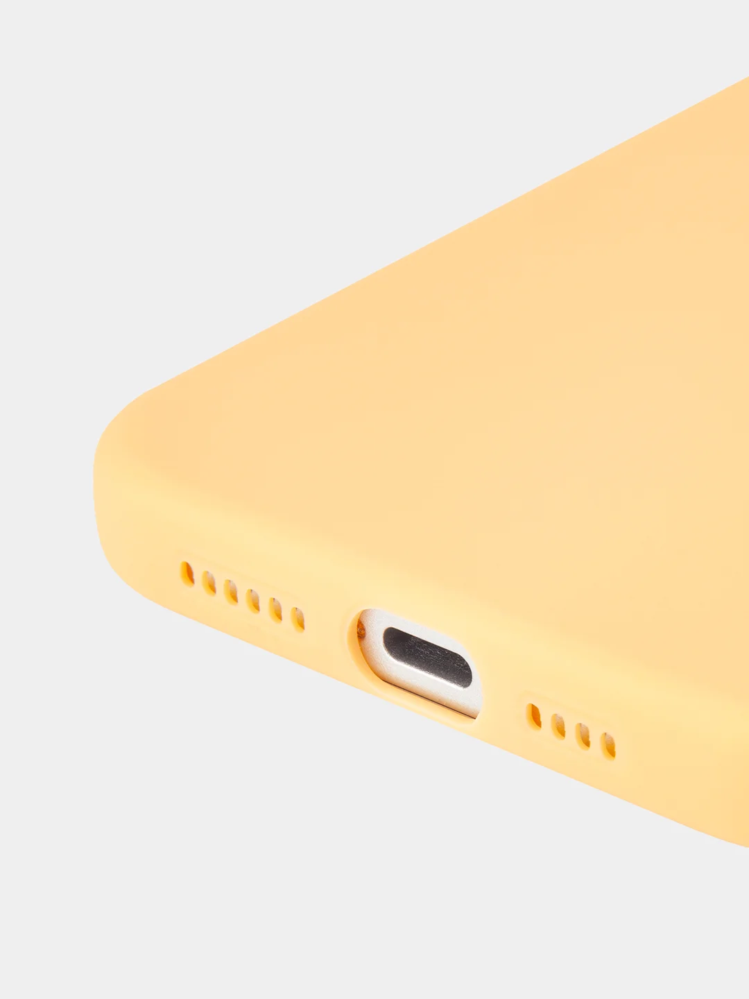 Манго чехол для iPhone 15 Pro Max силиконовый BROSCORP, матовый/ прозрачный, бортик- защита камер