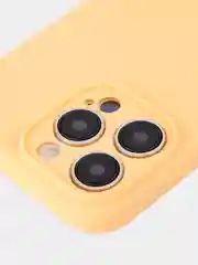 Манго чехол для iPhone 15 Pro Max силиконовый BROSCORP, матовый/ прозрачный, бортик- защита камер