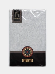 Скатерть DeNASTIA "Праздничная" 160x310см, 100% ПЭ, блестящая, цвет серебро