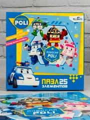 Игра для мальчиков мозаика робокар Поли 25 робот Эмбер пазл классический картонный