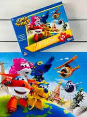 Паззлы Супер крылья Super Wings суперкрылья 60 Игра мульт робот трансформирующийся самолет
