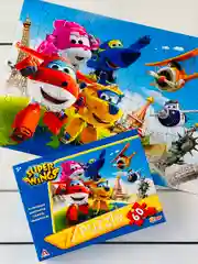 Паззлы Супер крылья Super Wings суперкрылья 60 Игра мульт робот трансформирующийся самолет