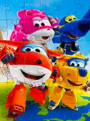 Паззлы Супер крылья Super Wings суперкрылья 60 Игра мульт робот трансформирующийся самолет