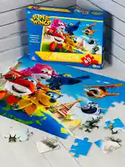 Паззлы Супер крылья Super Wings суперкрылья 60 Игра мульт робот трансформирующийся самолет