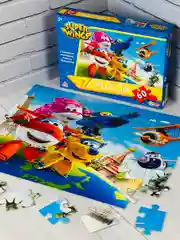 Паззлы Супер крылья Super Wings суперкрылья 60 Игра мульт робот трансформирующийся самолет