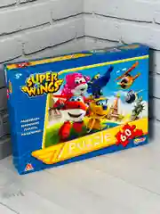 Паззлы Супер крылья Super Wings суперкрылья 60 Игра мульт робот трансформирующийся самолет