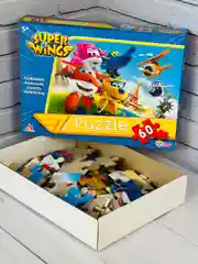 Паззлы Супер крылья Super Wings суперкрылья 60 Игра мульт робот трансформирующийся самолет