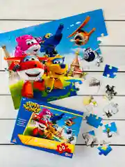 Паззлы Супер крылья Super Wings суперкрылья 60 Игра мульт робот трансформирующийся самолет