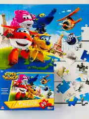 Паззлы Супер крылья Super Wings суперкрылья 60 Игра мульт робот трансформирующийся самолет