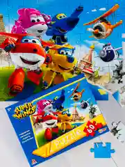 Паззлы Супер крылья Super Wings суперкрылья 60 Игра мульт робот трансформирующийся самолет