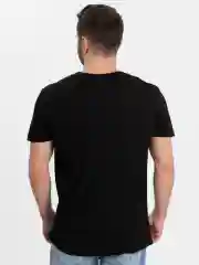 Черный мужская футболка с принтом