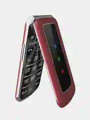 Красный мобильный телефон Olmio F28, раскладушка