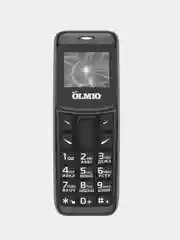 Черный мобильный мини телефон Olmio A02, гарнитура, сине-белый