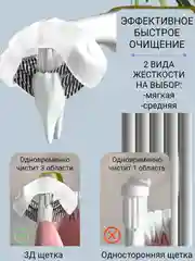 Золотой зубная щетка 3 Д, трехсторонняя 3D, для бережной чистки зубов, брекетов, виниров