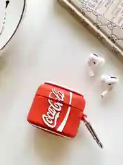 Вишнёвый чехол для беспроводных наушников Apple AirPods 1 / 2 / 3 / Pro (Аирпод)