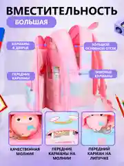 Фиолетовый рюкзак школьный для девочки