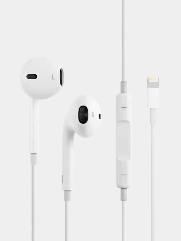 Earpods lightning наушники для iphone 7-14 Pro Max проводные с микрофоном