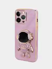 Аметистовый чехол противоударный для смартфона Iphone 13, с кольцом-держателем и подставкой