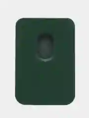 Зеленый магнитный кошелек для карт MagSafe Leather Wallet iPhone, картхолдер