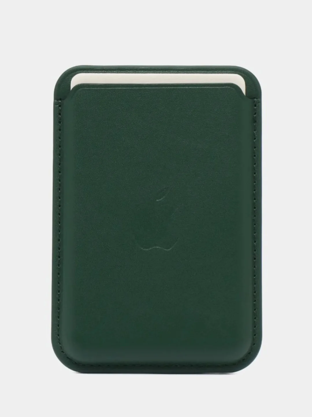 Зеленый магнитный кошелек для карт MagSafe Leather Wallet iPhone, картхолдер