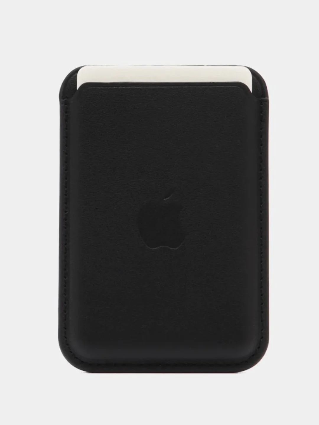 Черный магнитный кошелек для карт MagSafe Leather Wallet iPhone, картхолдер