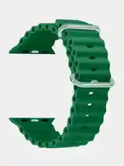 Зеленый ремешок для смарт-часов Apple Watch Ocean band Ultra, силиконовый, 42-45-49 мм