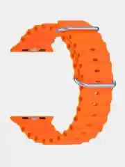 Оранжевый ремешок для смарт-часов Apple Watch Ocean band Ultra, силиконовый, 42-45-49 мм