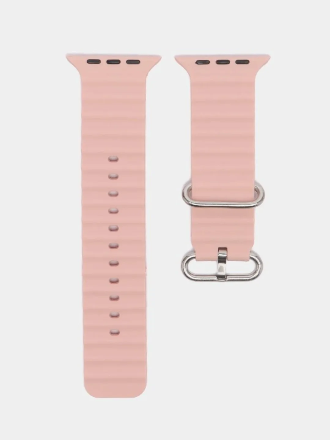 Розовый ремешок для смарт-часов Apple Watch Ocean band Ultra, силиконовый, 42-45-49 мм