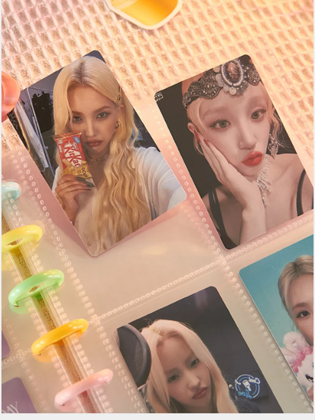 Прозрачный биндер для карт кпоп, альбом для карточек k pop, фотобук