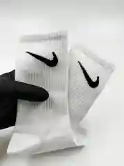 Носки женские мужские унисекс Nike, найк, белые, высокие