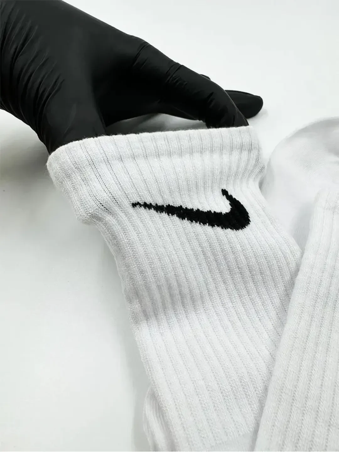 Носки женские мужские унисекс Nike, найк, белые, высокие