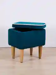 Зеленый пуф MONOFIX, АММА, с ящиком для хранения,велюр