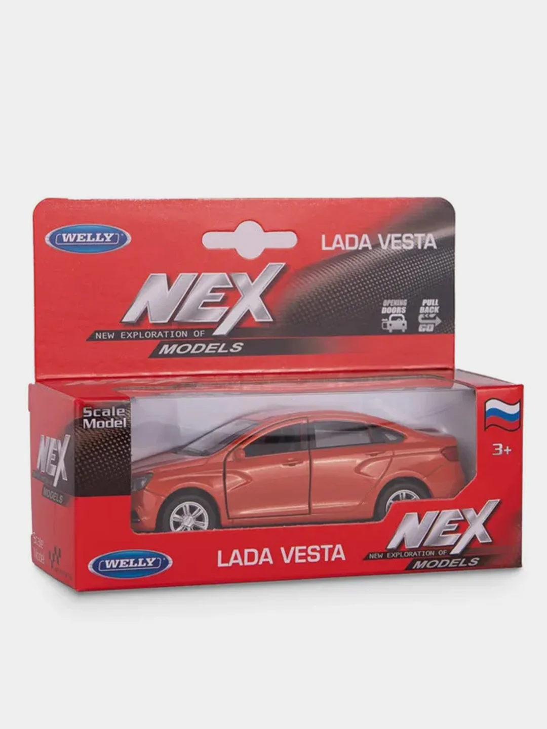 Машинка WELLY LADA Vesta, пружинный механизм