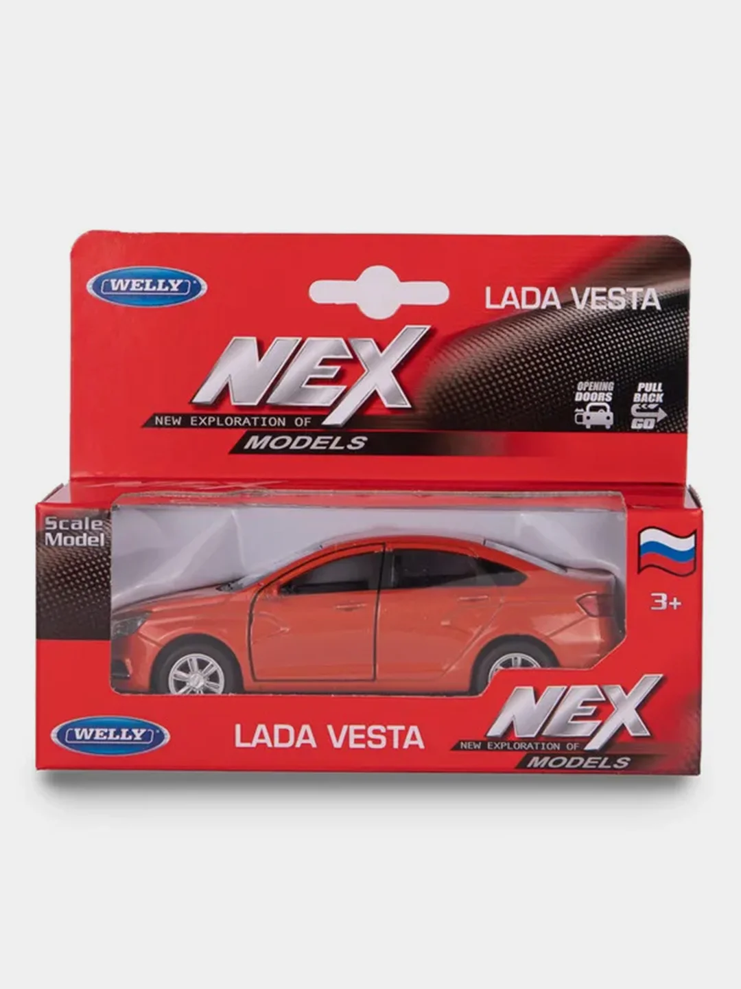Машинка WELLY LADA Vesta, пружинный механизм